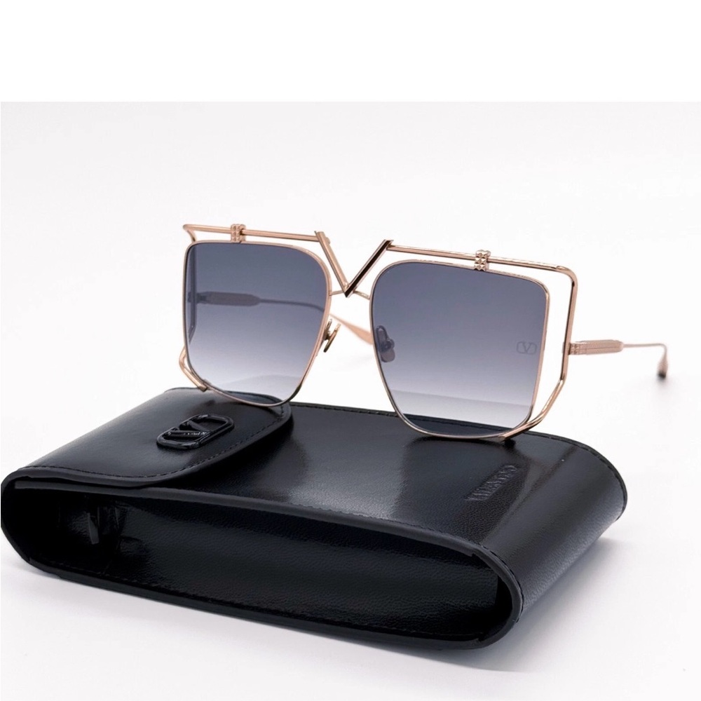 AUTHENTIC VALENTINO V-LIGHT VLS-116A WOMEN GREY TITANIUM SUNGLASSES